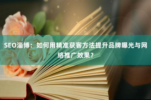 SEO淄博：如何用精准获客方法提升品牌曝光与网络推广效果？