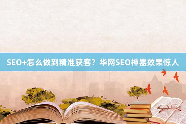 SEO+怎么做到精准获客？华网SEO神器效果惊人